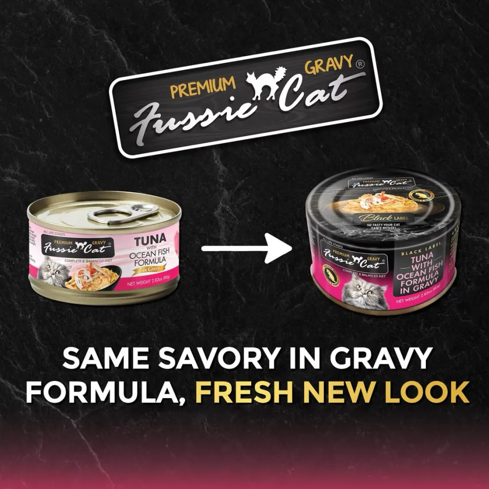 Clearance Premium Tuna With Ocean Fish Formula in Gravy Wet Food Cans, Pouches, Tetra Paks, Etc.