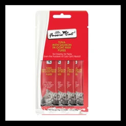 Clearance Puree Tubes Tuna with Salmon in Goats Milk Treats Crunchy, Soft, Lickable, Etc.
