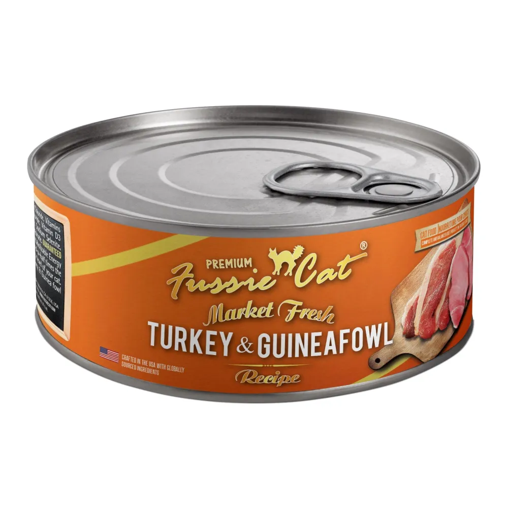 Online Fussie Market Fresh Turkey & Guinea Fowl Canned Cat Food Wet Food Cans, Pouches, Tetra Paks, Etc.