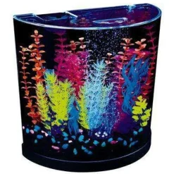 Best Half Moon with Blue LED Bubbler 3 Gallons Shop Fish Find All Of The Essentials