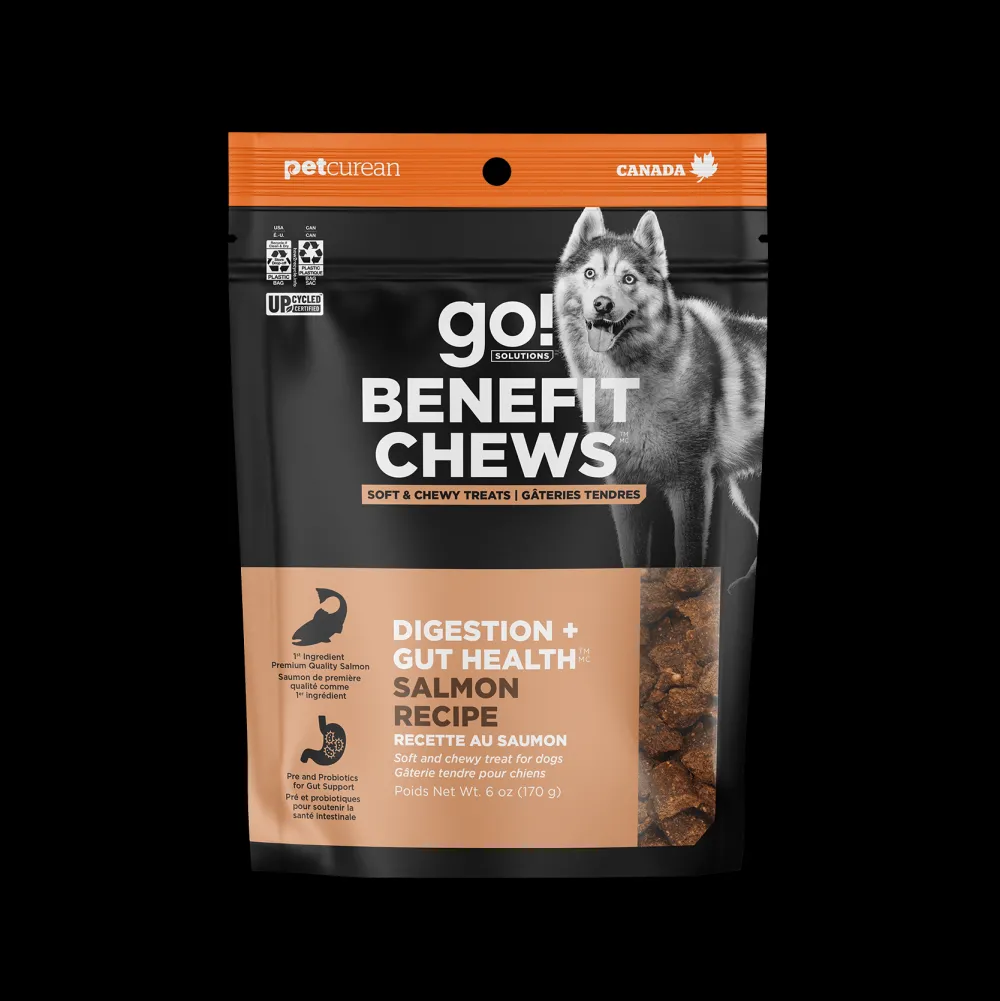Discount Go Benefit Chews Digestion + Gut Health Soft & Chewy Treats Salmon Recipe For Dogs Treats Treats & Chews