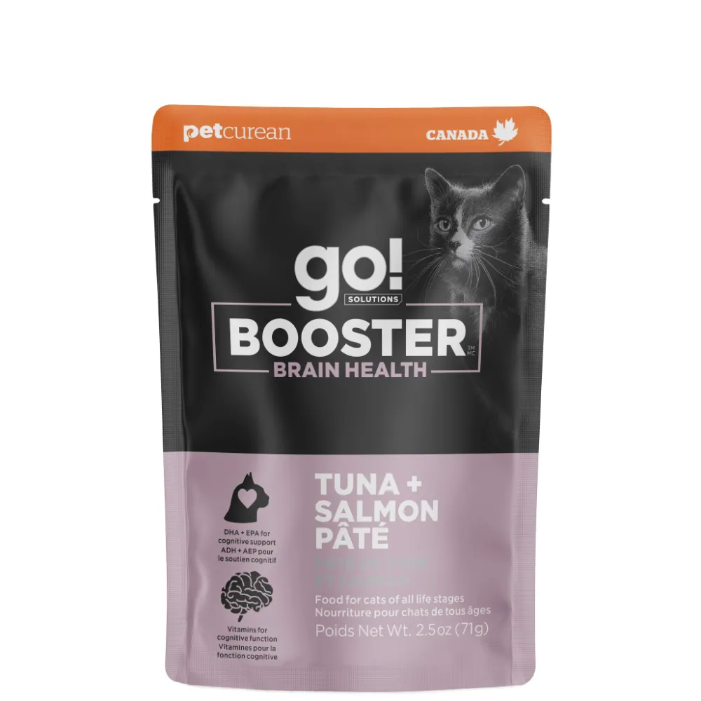 Hot Booster Brain Health Tuna + Salmon Pâté for cats Wet Food Cans, Pouches, Tetra Paks, Etc. | Dry Food Dry Cat Food