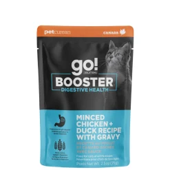 New Booster Digestive Health Minced Chicken + Duck with gravy for cats Wet Food Cans, Pouches, Tetra Paks, Etc. | Dry Food Dry Cat Food
