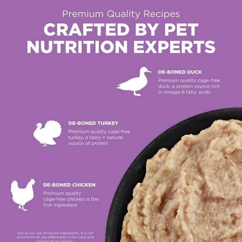 Outlet Carnivore Grain Free Chicken, Turkey + Duck Pâté for cats Wet Food Cans, Pouches, Tetra Paks, Etc.