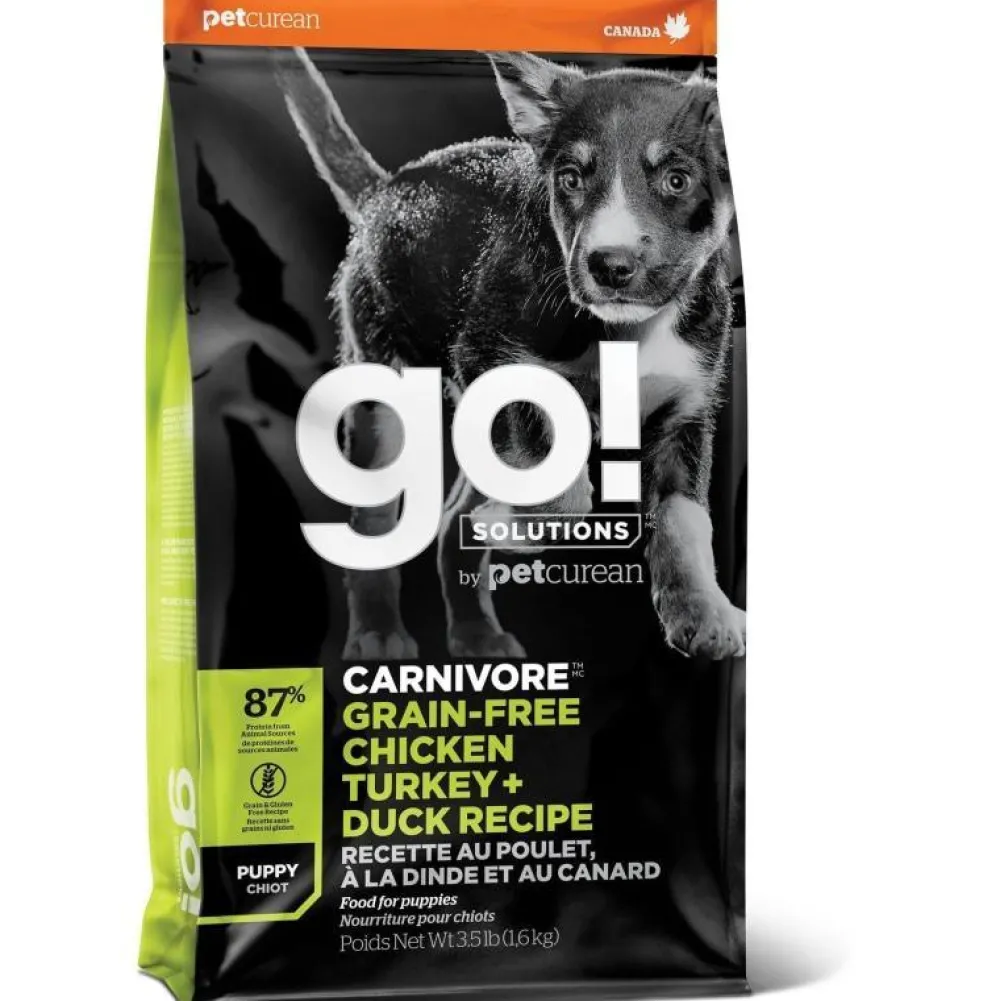 Hot Carnivore Grain-Free Chicken, Turkey + Duck Puppy Recipe for dogs Food Dry, Wet, Freeze Dried, Etc.