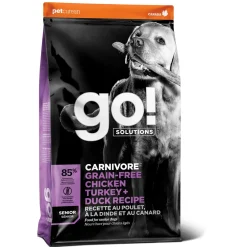 Sale Carnivore Grain-Free Chicken, Turkey + Duck Adult Senior Recipe for dogs Food Dry, Wet, Freeze Dried, Etc.