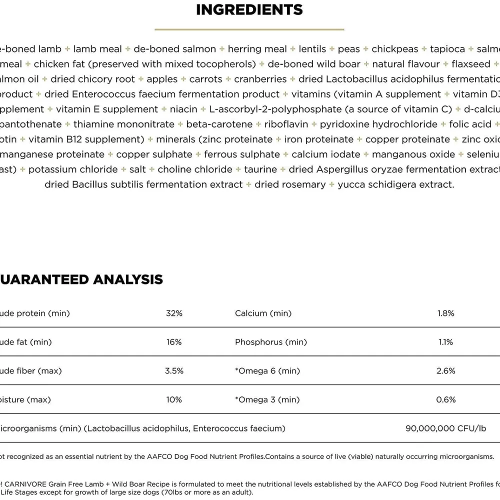 Outlet Grain-Free Lamb + Wild Boar recipe for dogs Food Dry, Wet, Freeze Dried, Etc.
