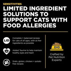 Discount Sensitivities Limited Ingredient Grain Free Duck recipe for cats Dry Food Dry Cat Food