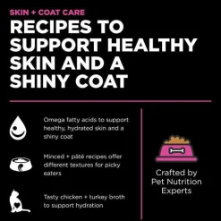 Outlet Skin + Coat Care Minced Chicken Recipe With Grains for cats Wet Food Cans, Pouches, Tetra Paks, Etc.