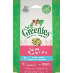 New Feline Natural Dental Care Cat Treats Savory Salmon Flavour Treats Crunchy, Soft, Lickable, Etc.
