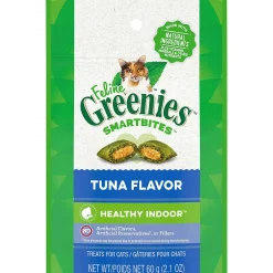 Hot Feline Smartbites Hairball Tuna Treats Crunchy, Soft, Lickable, Etc.