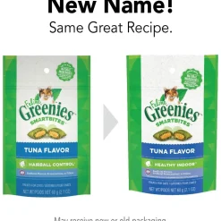 Hot Feline Smartbites Hairball Tuna Treats Crunchy, Soft, Lickable, Etc.