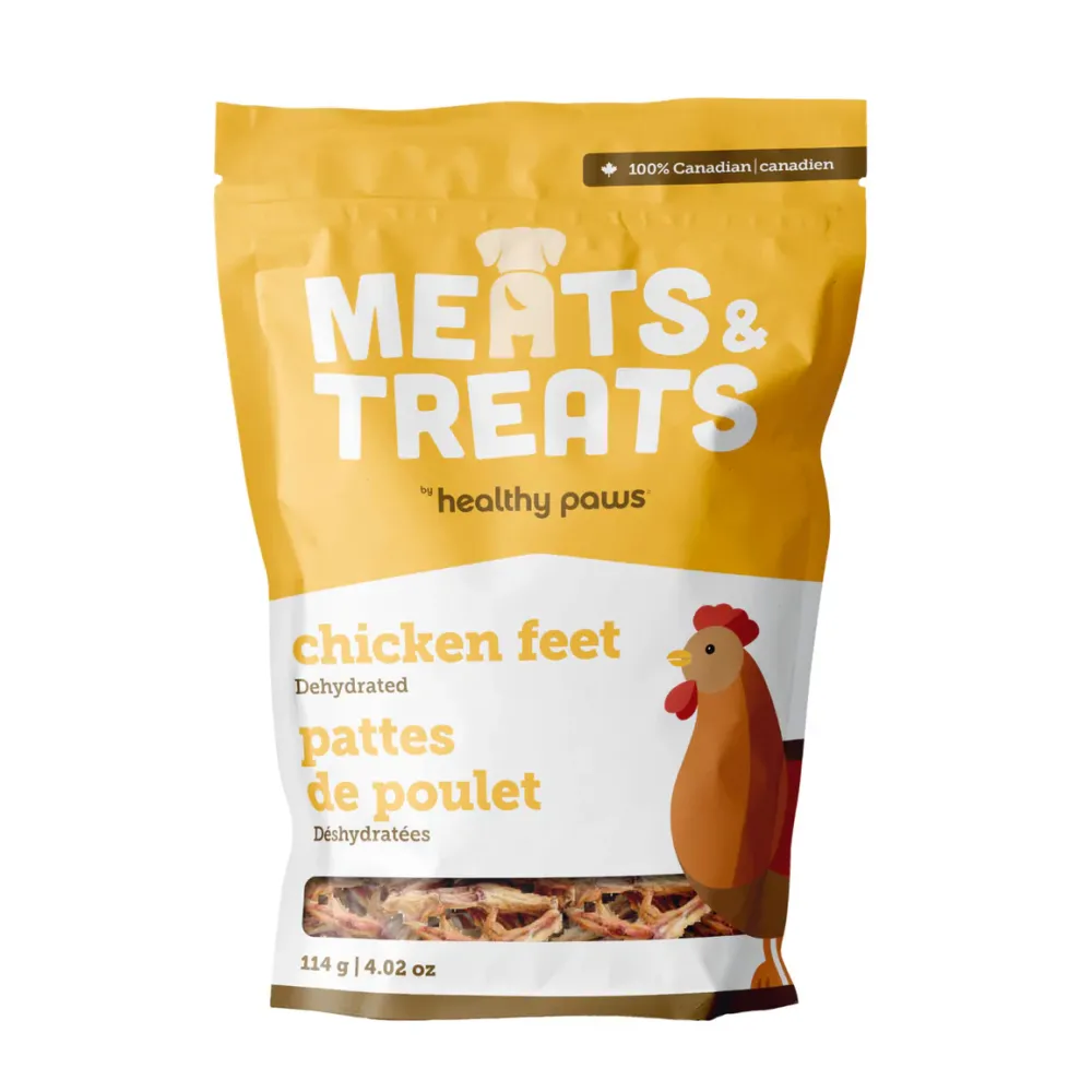 New Meats & Treats Dehydrated Chicken Feet Treats Treats & Chews
