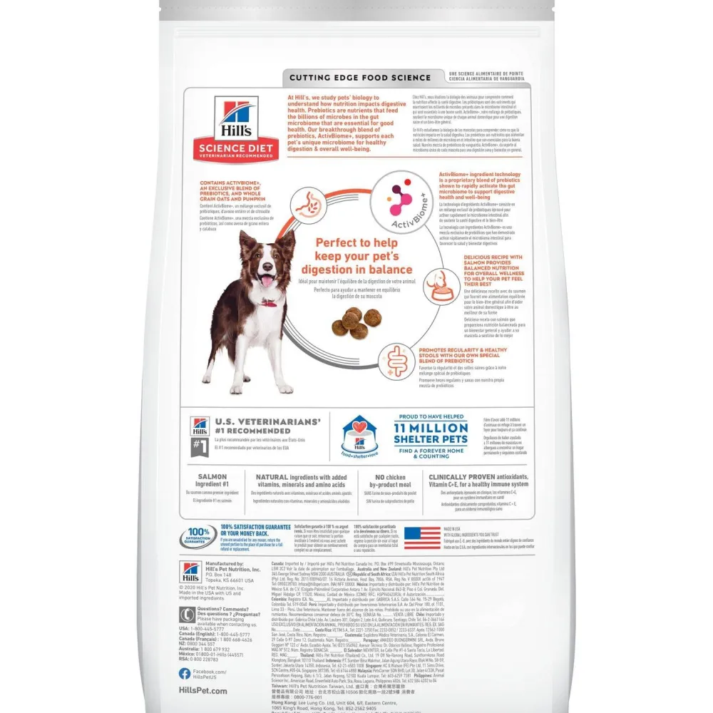 Outlet Adult Perfect Digestion Salmon, Whole Oats, and Brown Rice Recipe Dog Food Food Dry, Wet, Freeze Dried, Etc.