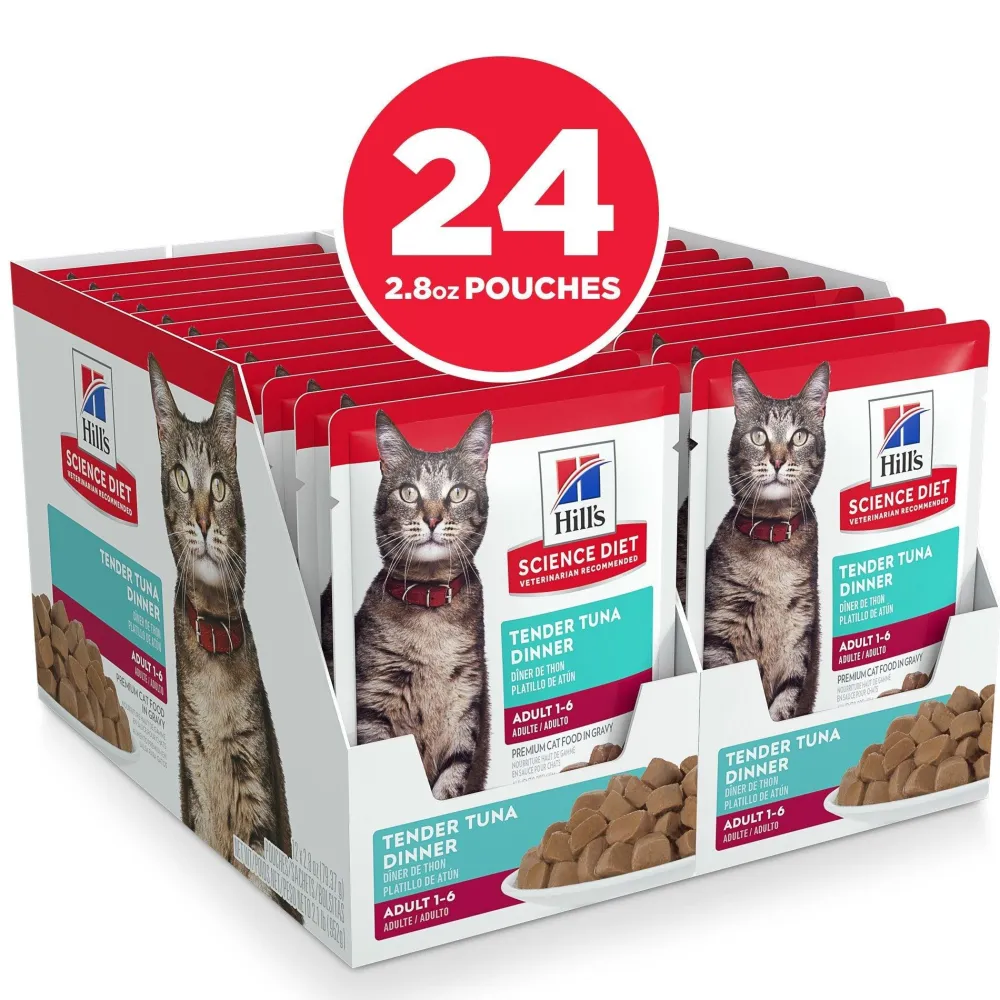 Outlet Adult Wet Cat Food, Tuna, 79g pouch Wet Food Cans, Pouches, Tetra Paks, Etc.