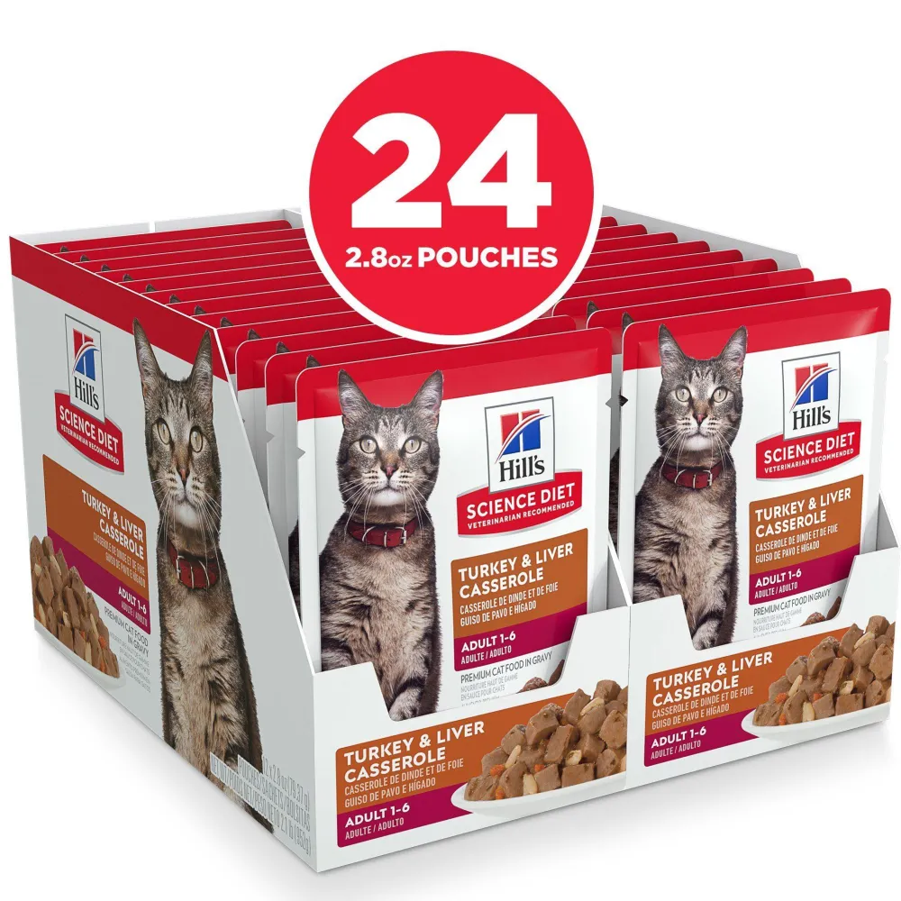New Adult Wet Cat Food, Turkey & Liver, 79g pouch Wet Food Cans, Pouches, Tetra Paks, Etc.