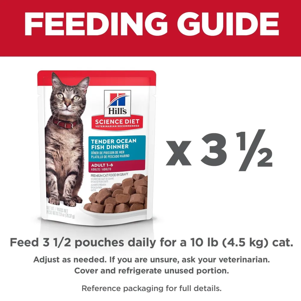 Fashion Adult Wet Cat Food, Ocean Fish, 79g pouch Wet Food Cans, Pouches, Tetra Paks, Etc.