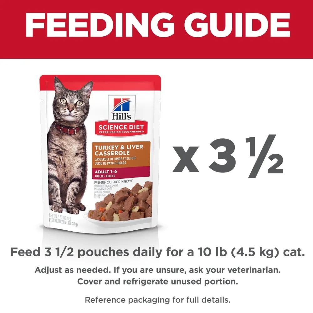 New Adult Wet Cat Food, Turkey & Liver, 79g pouch Wet Food Cans, Pouches, Tetra Paks, Etc.