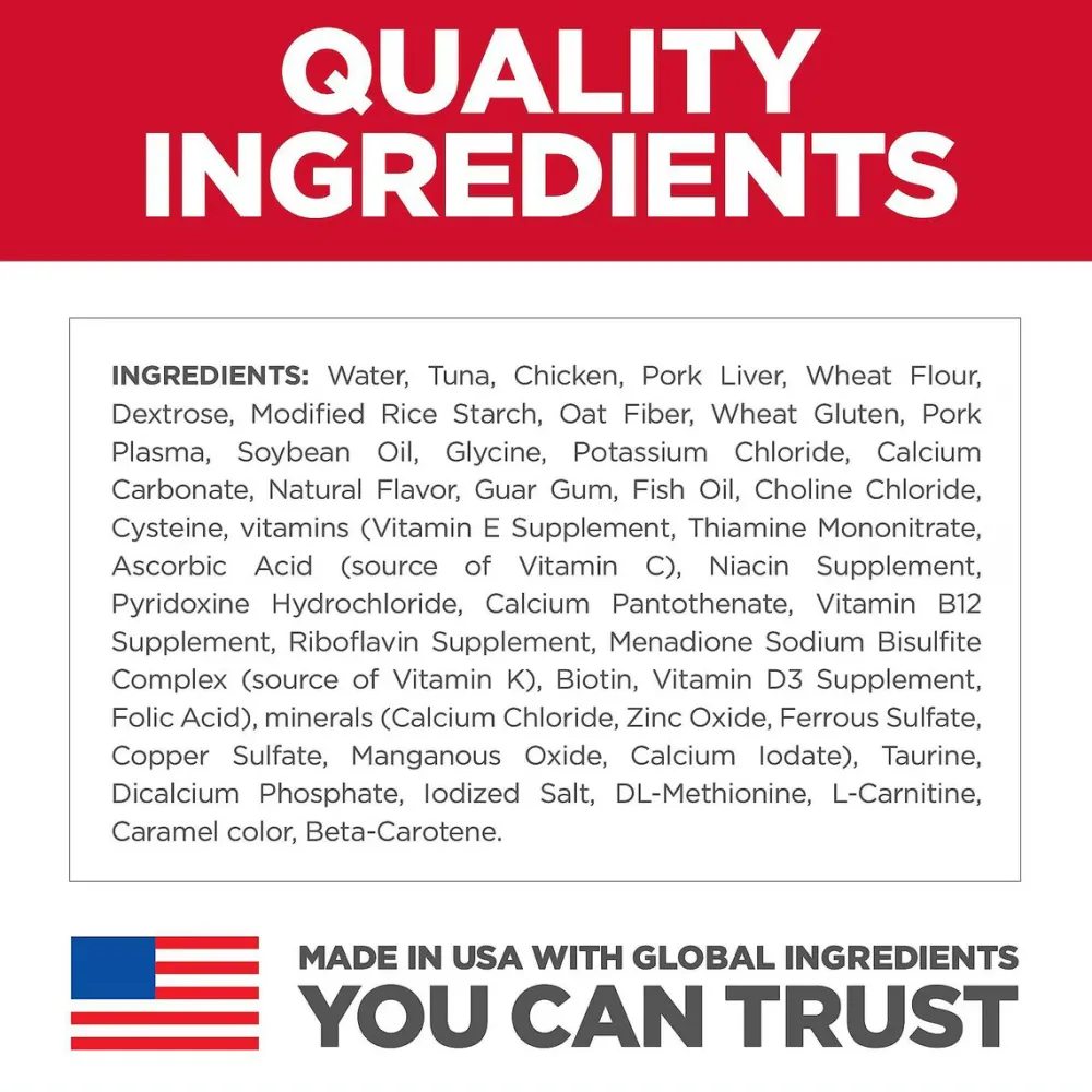 Best Hill's Adult 7+ Tender Tuna Dinner Canned Cat Food Wet Food Cans, Pouches, Tetra Paks, Etc.