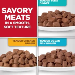 Outlet Adult Wet Cat Food Pouch Variety Pack, Chicken, Tuna, and Ocean Fish 79g pouch Wet Food Cans, Pouches, Tetra Paks, Etc.