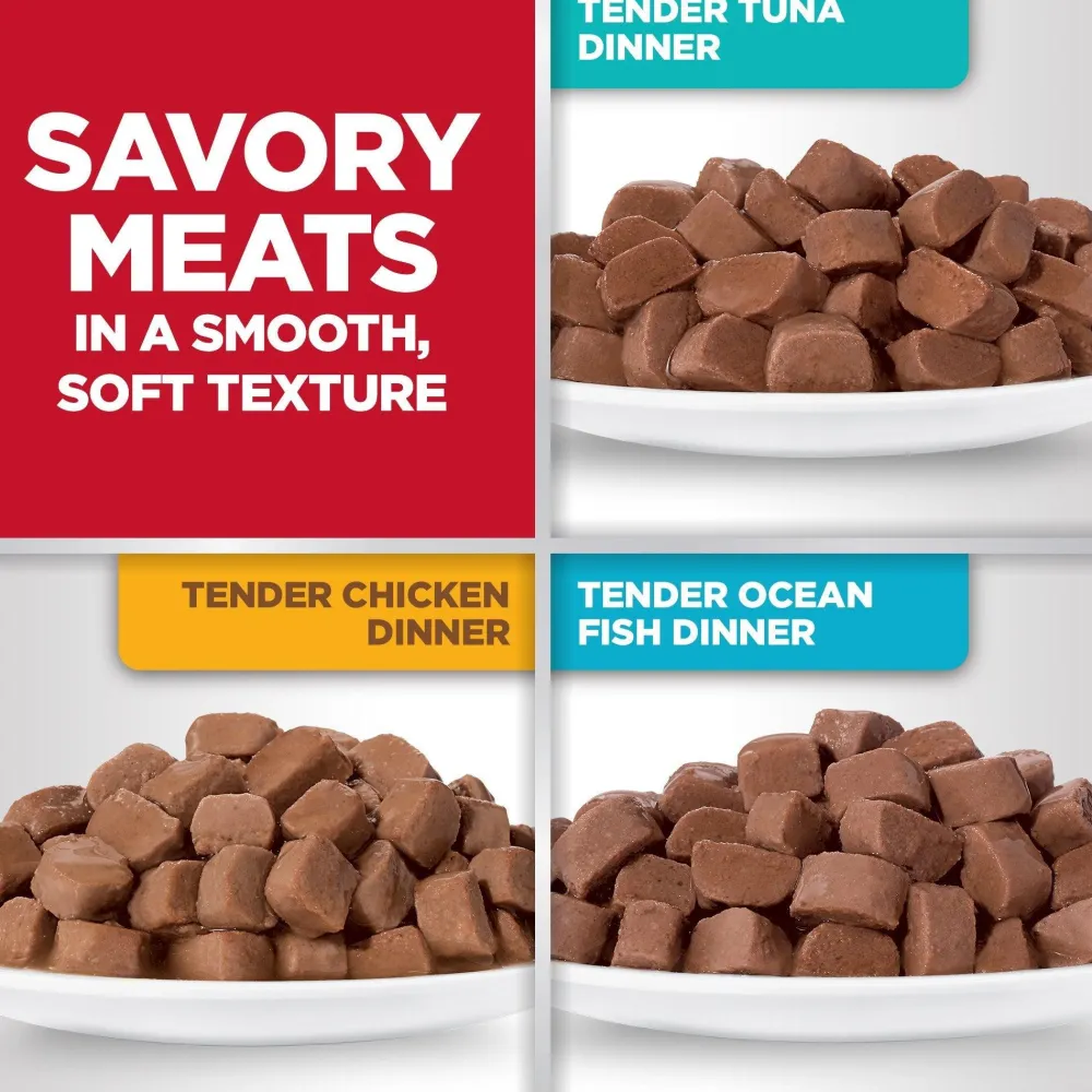 Outlet Adult Wet Cat Food Pouch Variety Pack, Chicken, Tuna, and Ocean Fish 79g pouch Wet Food Cans, Pouches, Tetra Paks, Etc.