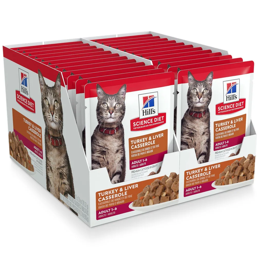 New Adult Wet Cat Food, Turkey & Liver, 79g pouch Wet Food Cans, Pouches, Tetra Paks, Etc.