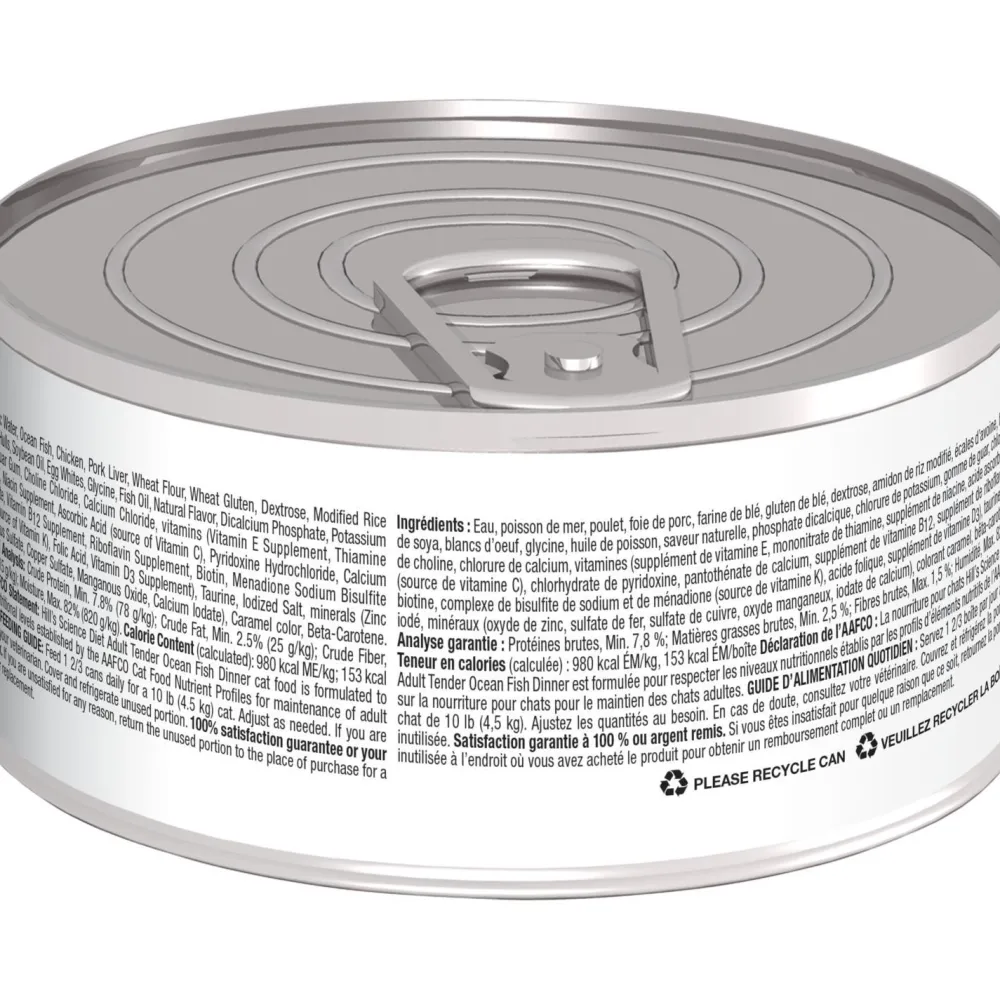 Best Canned Cat Food Tender Dinners Ocean Fish Wet Food Cans, Pouches, Tetra Paks, Etc.