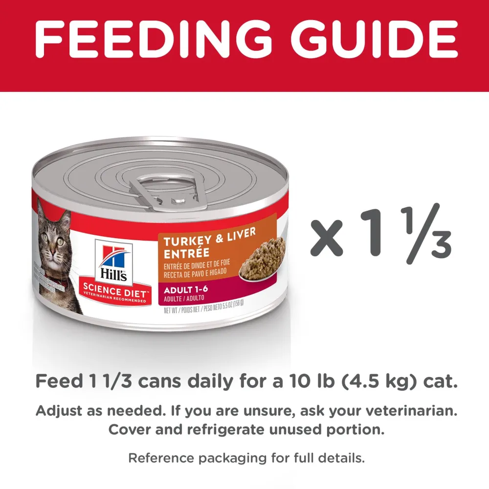 Online Canned Cat Food Adult Turkey & Liver Wet Food Cans, Pouches, Tetra Paks, Etc.