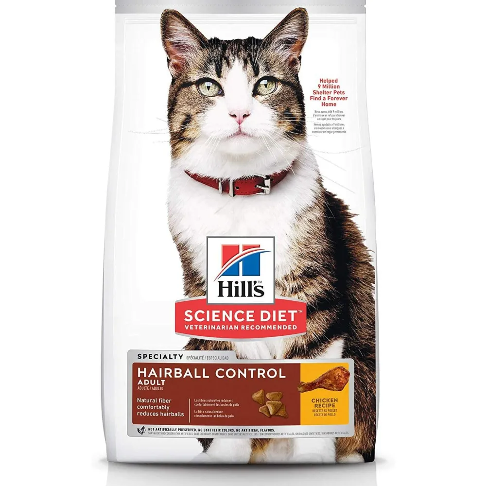 Outlet Dry Cat Food, Adult, Hairball Control, Chicken Recipe Dry Food Dry Cat Food