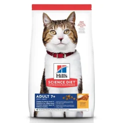 New Dry Cat Food, Adult 7+ for Senior Cats, Chicken Recipe Dry Food Dry Cat Food