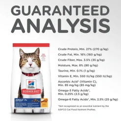 New Dry Cat Food, Adult 7+ for Senior Cats, Chicken Recipe Dry Food Dry Cat Food