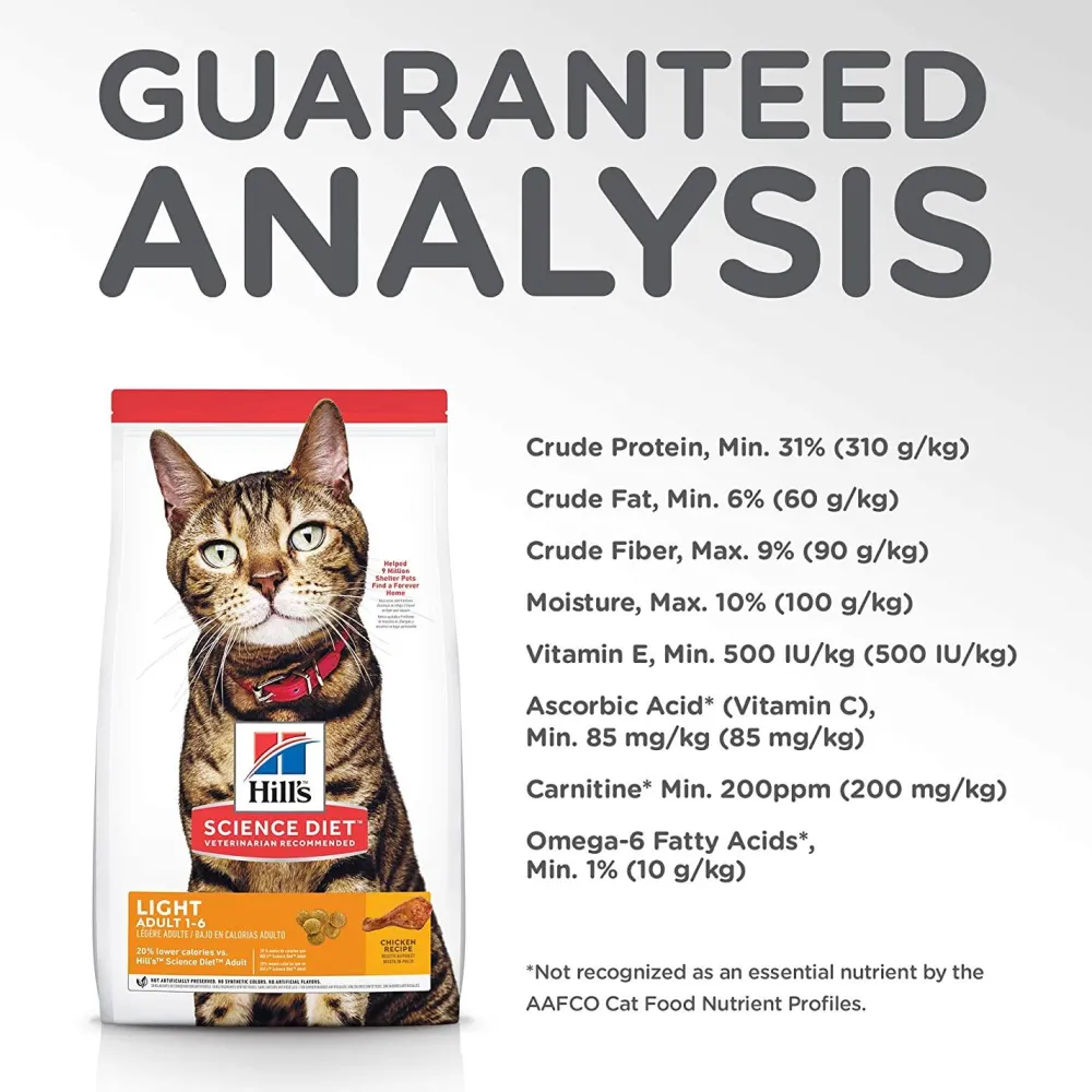 Online Dry Cat Food, Adult, Light for Healthy Weight & Weight Management, Chicken Recipe Dry Food Dry Cat Food