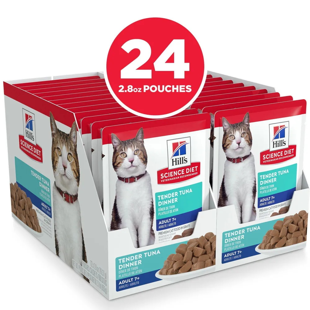 Sale Senior 7+ Wet Cat Food, Tuna, 79g pouch Wet Food Cans, Pouches, Tetra Paks, Etc.