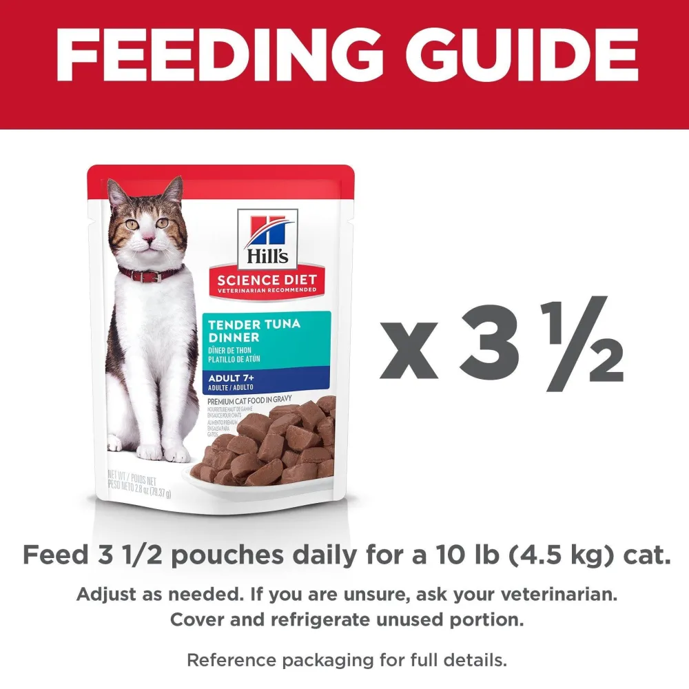 Sale Senior 7+ Wet Cat Food, Tuna, 79g pouch Wet Food Cans, Pouches, Tetra Paks, Etc.