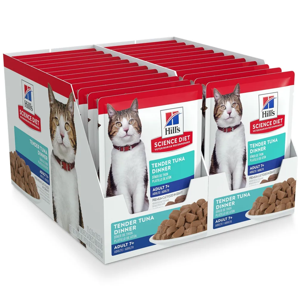 Sale Senior 7+ Wet Cat Food, Tuna, 79g pouch Wet Food Cans, Pouches, Tetra Paks, Etc.