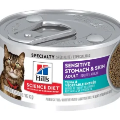 Hot Sensitive Stomach & Skin Tuna & Vegetable Entrée cat food Wet Food Cans, Pouches, Tetra Paks, Etc.