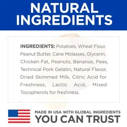 Online Soft & Savory Dog Treats Peanut Butter & Banana Treats Treats & Chews