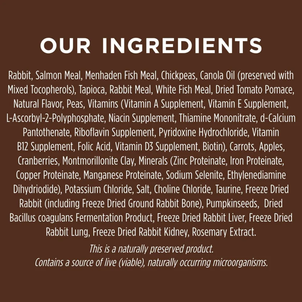 Clearance Original Grain-Free Recipe with Real Rabbit Dry Dog Food Food Dry, Wet, Freeze Dried, Etc.