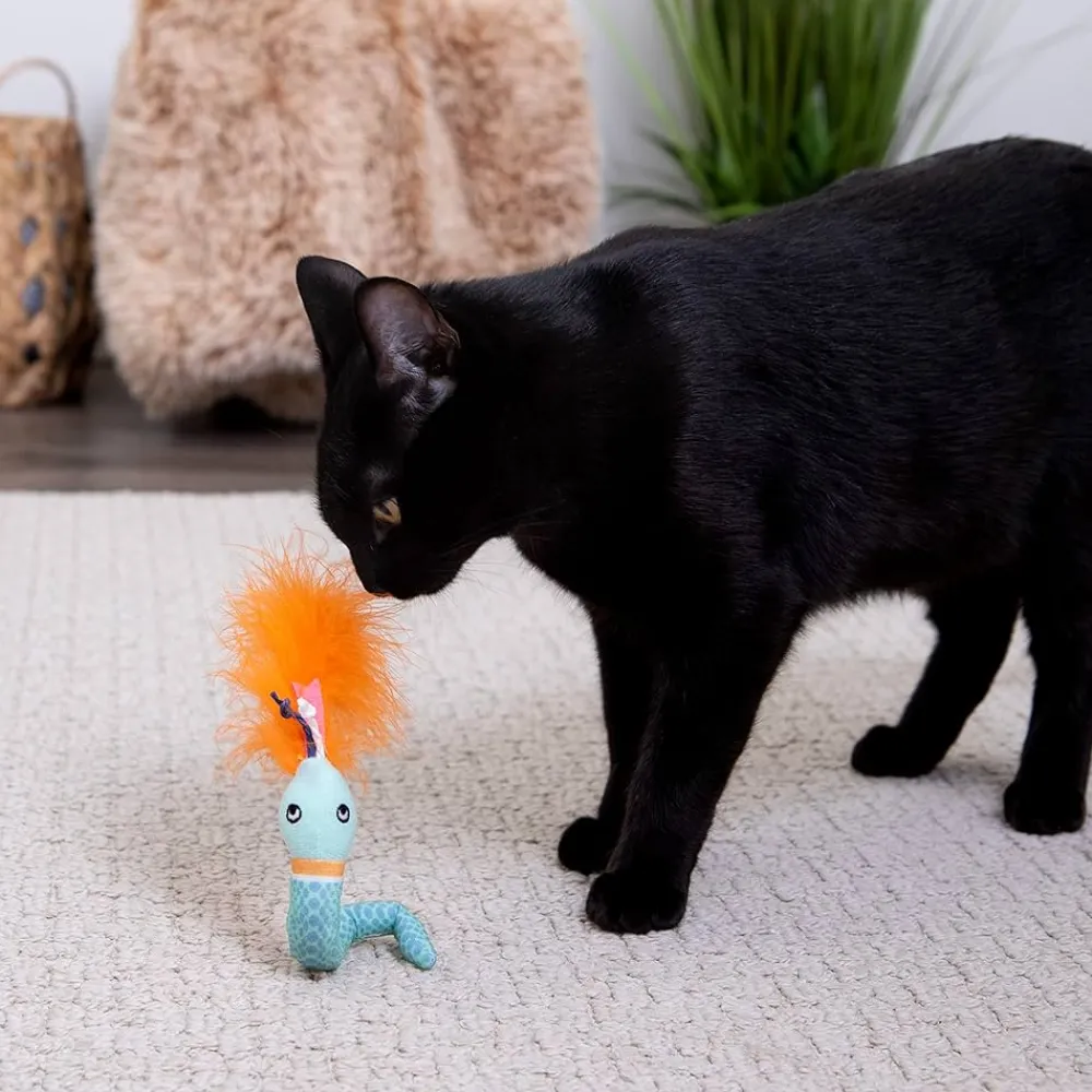Fashion Cat Tricky Twister Bendable Happy Nip Plush Snake Supplies Collars, Scratchers, Toys, Etc.