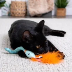 Fashion Cat Tricky Twister Bendable Happy Nip Plush Snake Supplies Collars, Scratchers, Toys, Etc.