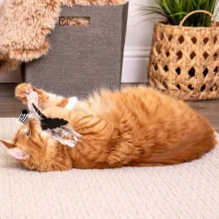 Hot Cat Zingy Zebratoss & Chase Happy Nip Feathered Supplies Collars, Scratchers, Toys, Etc.