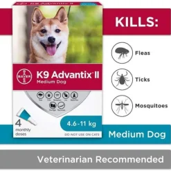 Discount K9 Advantix II Medium Dogs Supplies Leashes, Collars, Beds, Flea & Tick, Etc.