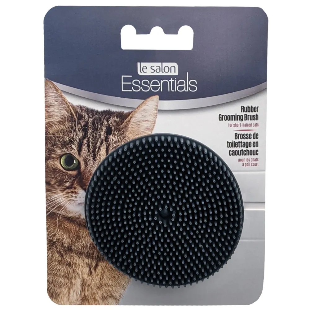 Online Essentials Cat Round Rubber Grooming Brush Supplies Collars, Scratchers, Toys, Etc.