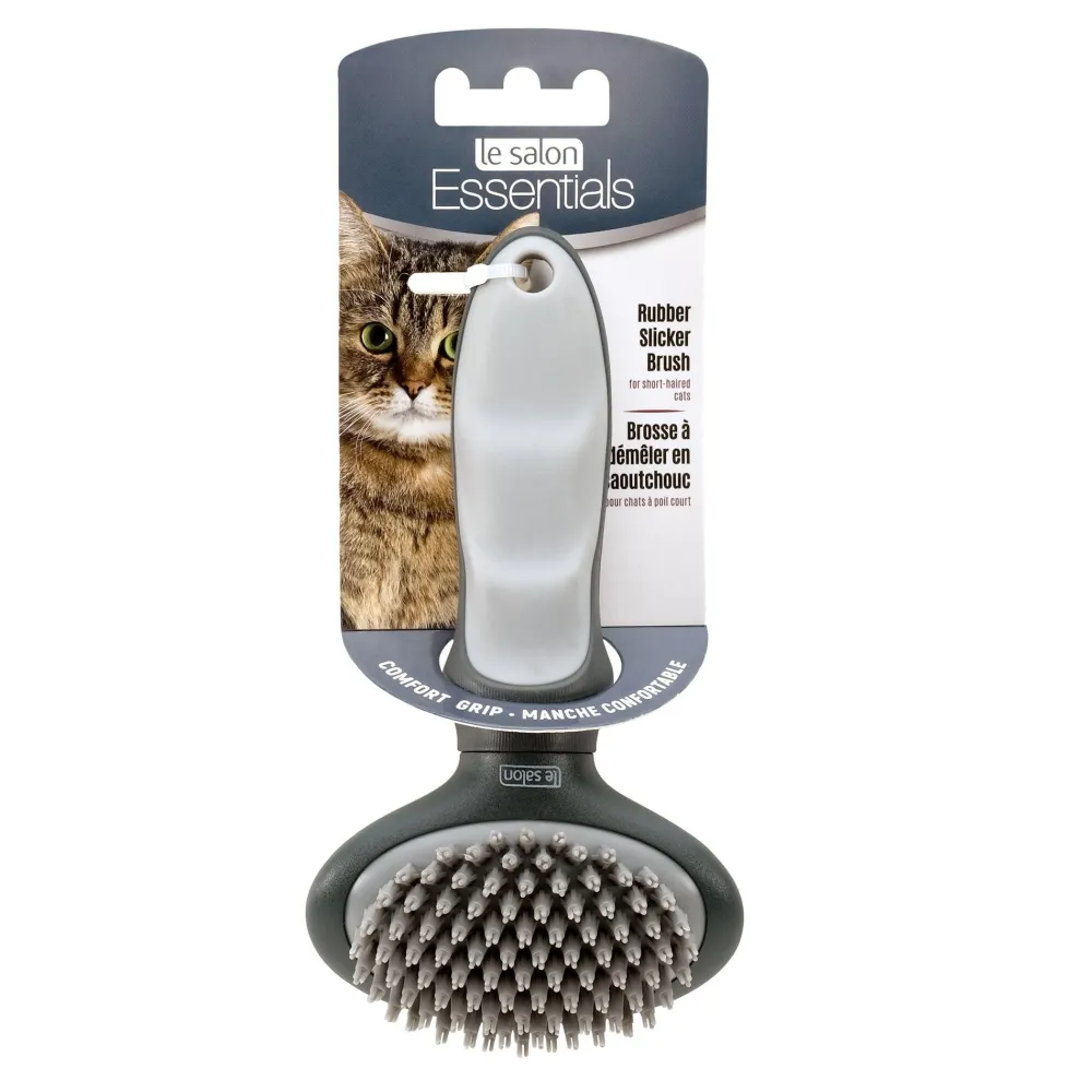 Outlet Essentials Cat Rubber Slicker Brush Supplies Collars, Scratchers, Toys, Etc.