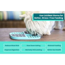 Outlet Slomo Dog Slow Feeding Lick Mat Supplies Leashes, Collars, Beds, Flea & Tick, Etc.