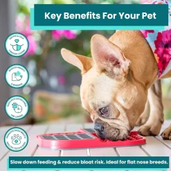 Outlet Slomo Dog Slow Feeding Lick Mat Supplies Leashes, Collars, Beds, Flea & Tick, Etc.
