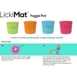 Fashion Yoggie Pot – Licking Treat Dispenser Supplies Leashes, Collars, Beds, Flea & Tick, Etc.