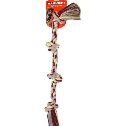Hot Mammoth Rope Bone 4 Knot Tug Supplies Leashes, Collars, Beds, Flea & Tick, Etc. | Toys Interactive, Plush, Etc.