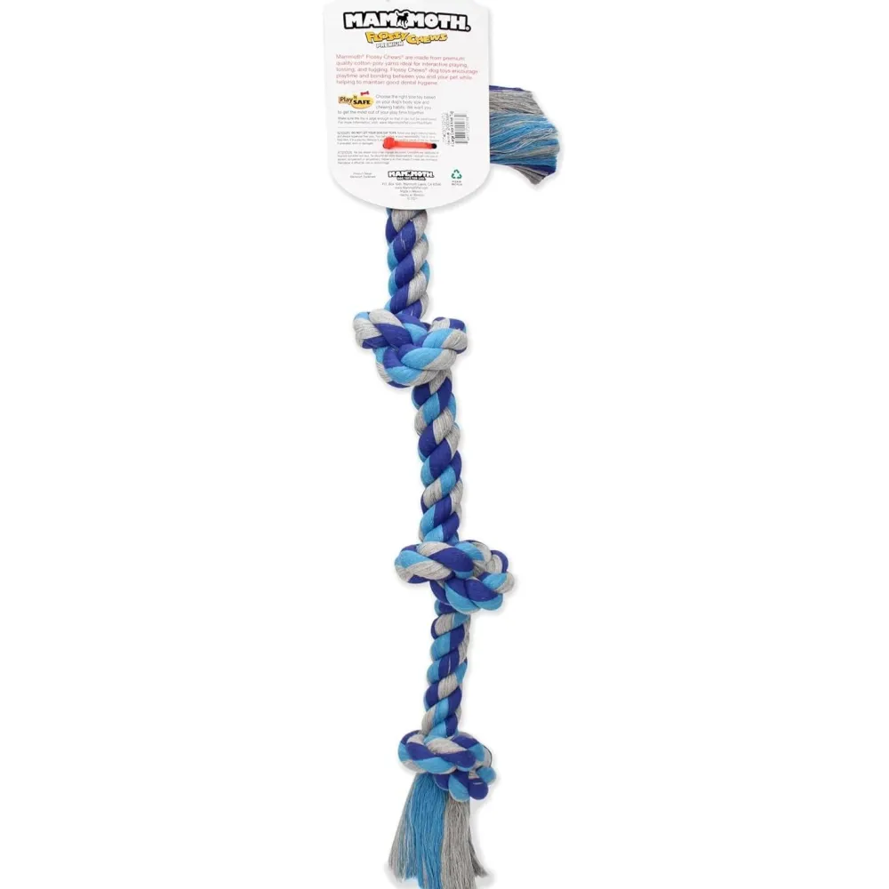 Hot Mammoth Rope Bone 4 Knot Tug Supplies Leashes, Collars, Beds, Flea & Tick, Etc. | Toys Interactive, Plush, Etc.