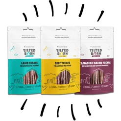 Hot Max Value Pack: Dog Treats 15 Pack - (5) Canadian Bacon, (5) Canadian Beef, (5) Canadian Lamb Treats Treats Treats & Chews